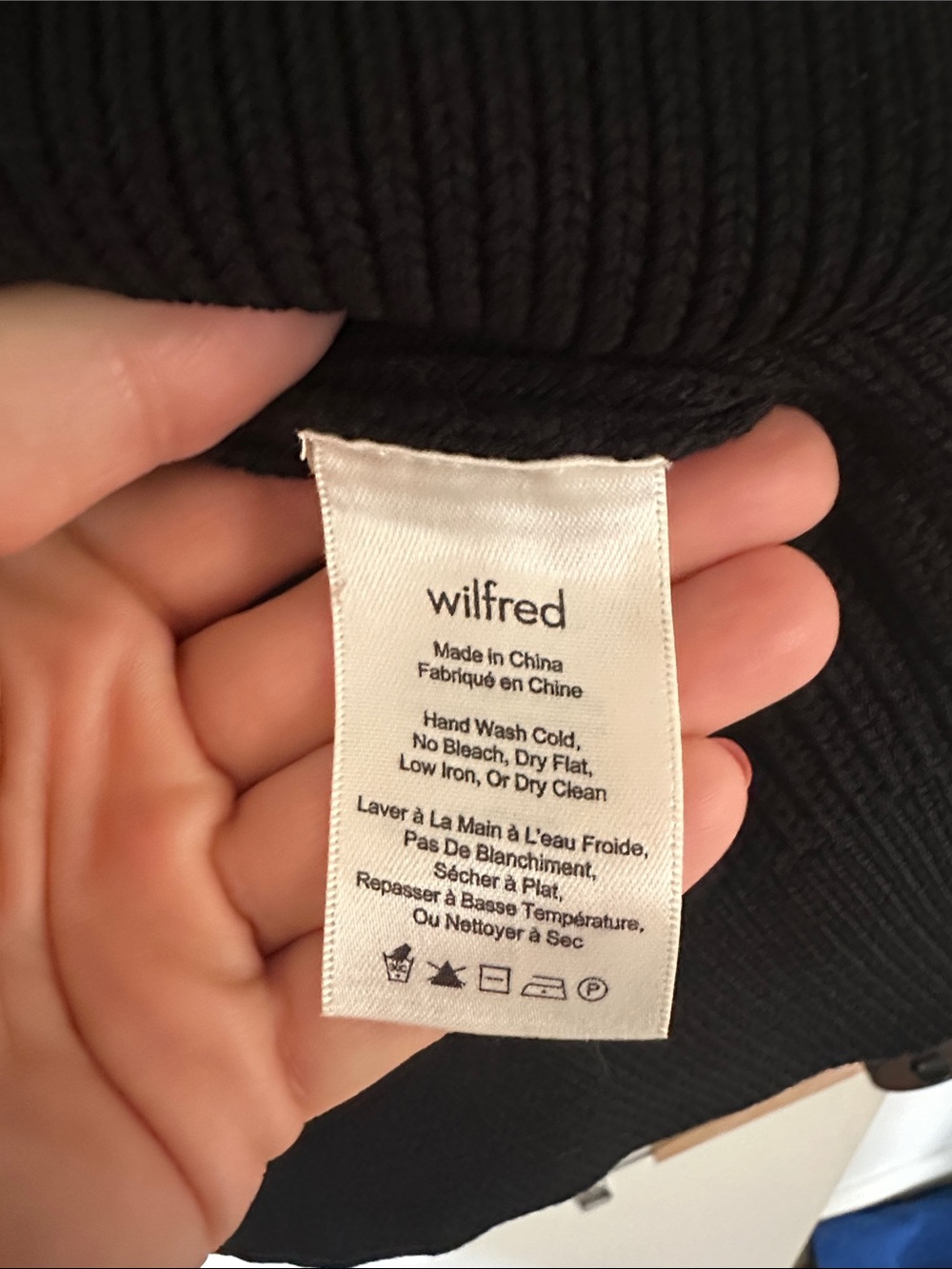 Wilfred Black Ribbed Knit Top - Picture 5 of 6